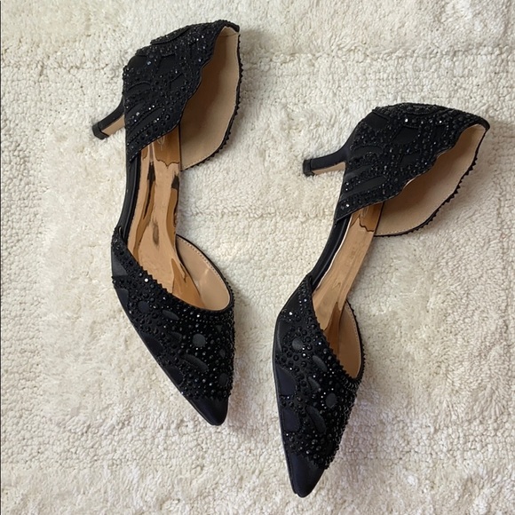 Women D’Orsay Wedding Pumps Pointed Toe - Picture 5 of 6